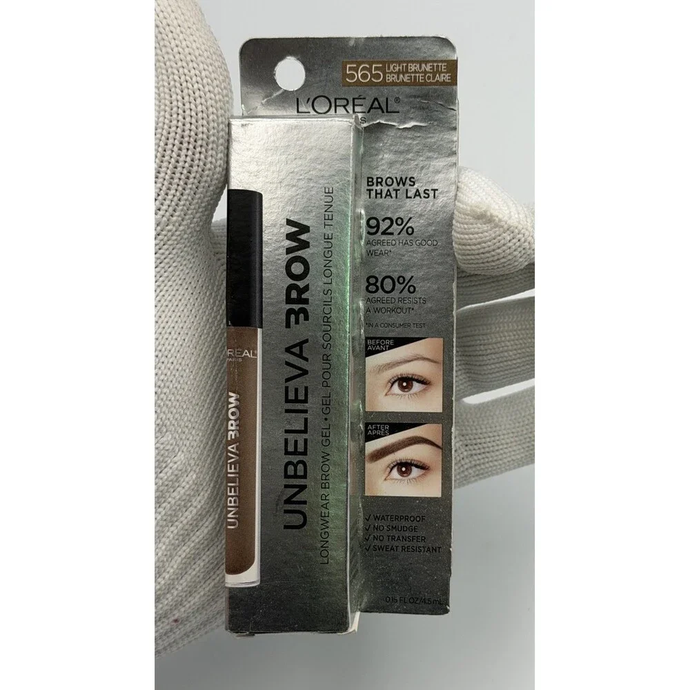 L'Oreal Paris Unbelieva-Brow Longwear Waterproof Tinted Brow Gel, Light Brunette